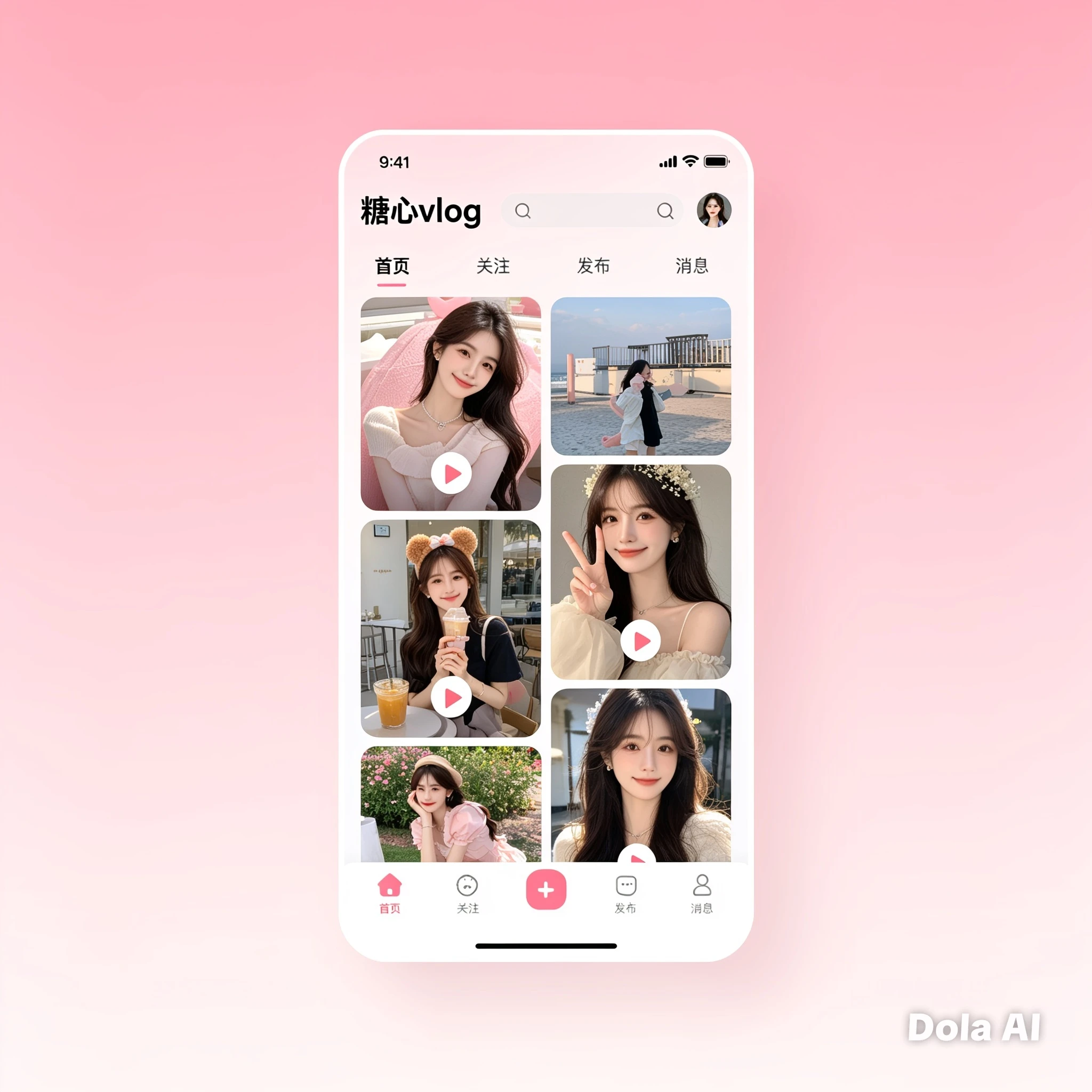 糖心Vlog APP服务界面